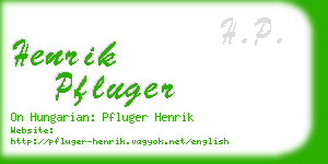 henrik pfluger business card
